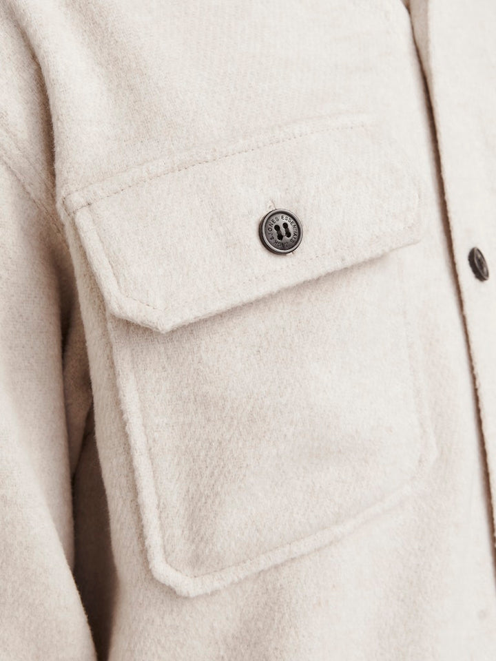 Jjebradley Ollie Overshirt Ls Noos - Beige