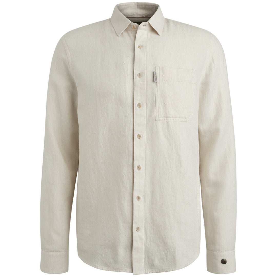 Long Sleeve Shirt Co Li Yd Twill - Beige