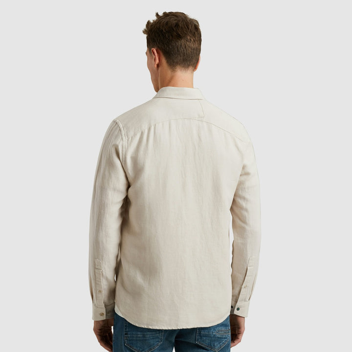 Long Sleeve Shirt Co Li Yd Twill - Beige