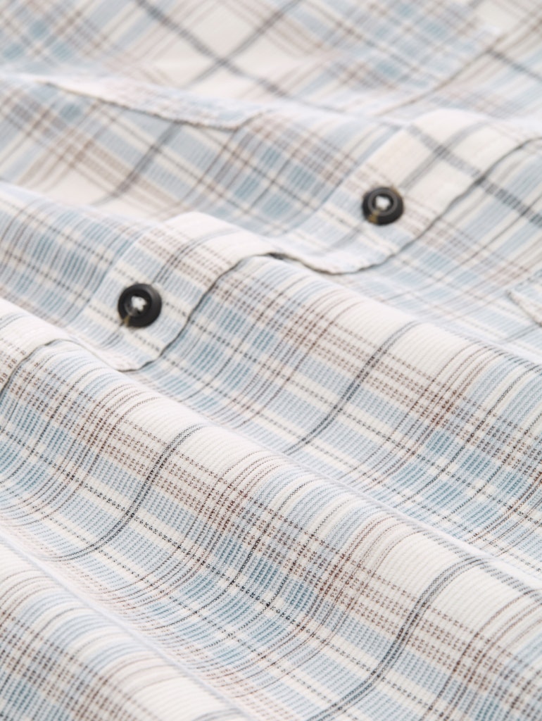 Coruduroy Check Shirt - Ecru Dessin