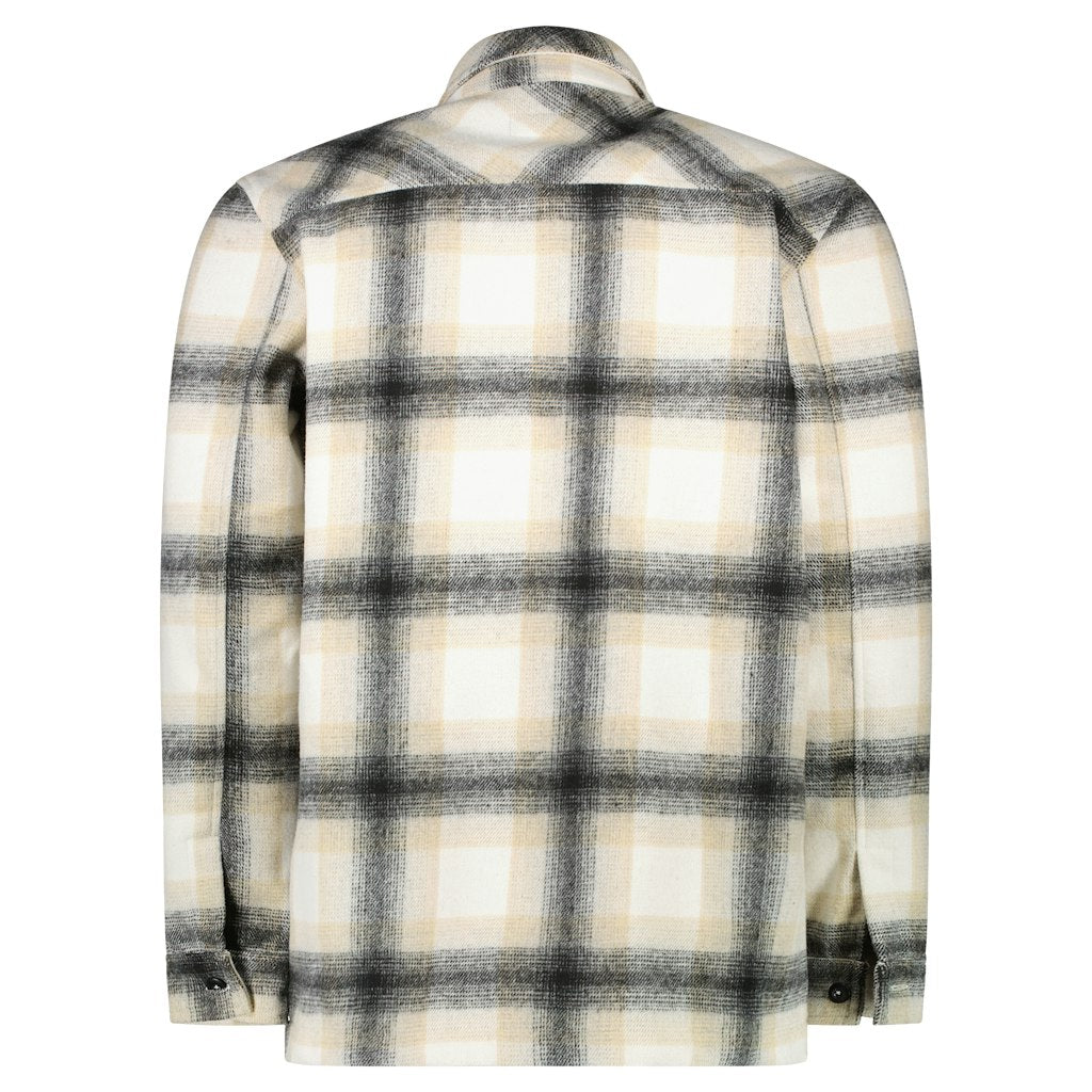 Mitzel Sw Shirt Check White - Ecru Dessin