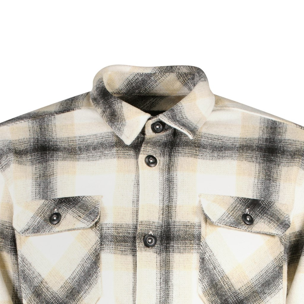 Mitzel Sw Shirt Check White - Ecru Dessin