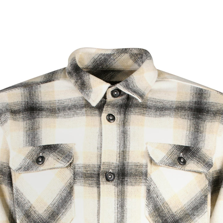Mitzel Sw Shirt Check White - Ecru Dessin