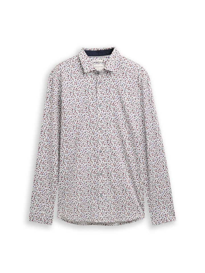Aop Shirt L/s - Wit Dessin