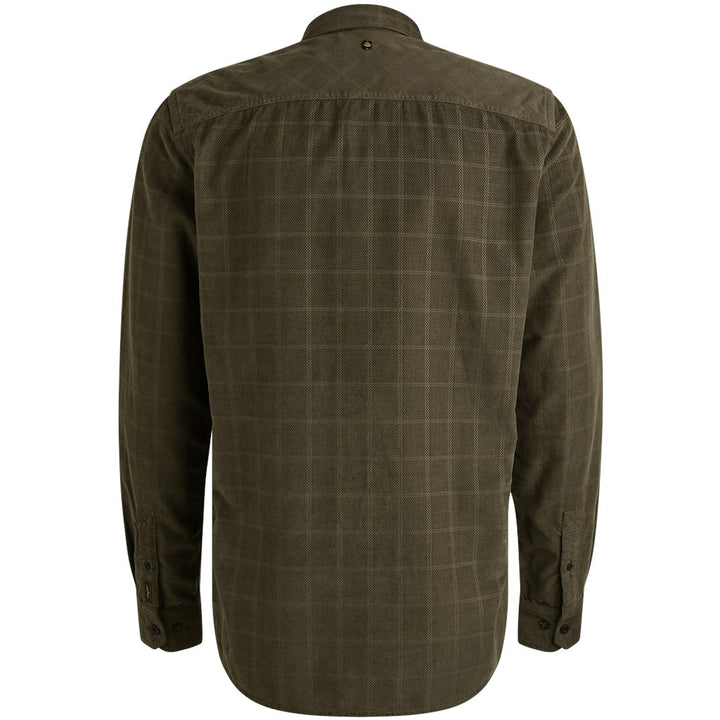 Long Sleeve Shirt Fine Corduroy - Army