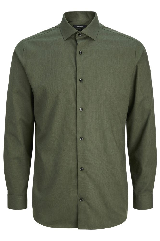 Jprblaparker Shirt L/s Noos - Donkergroen