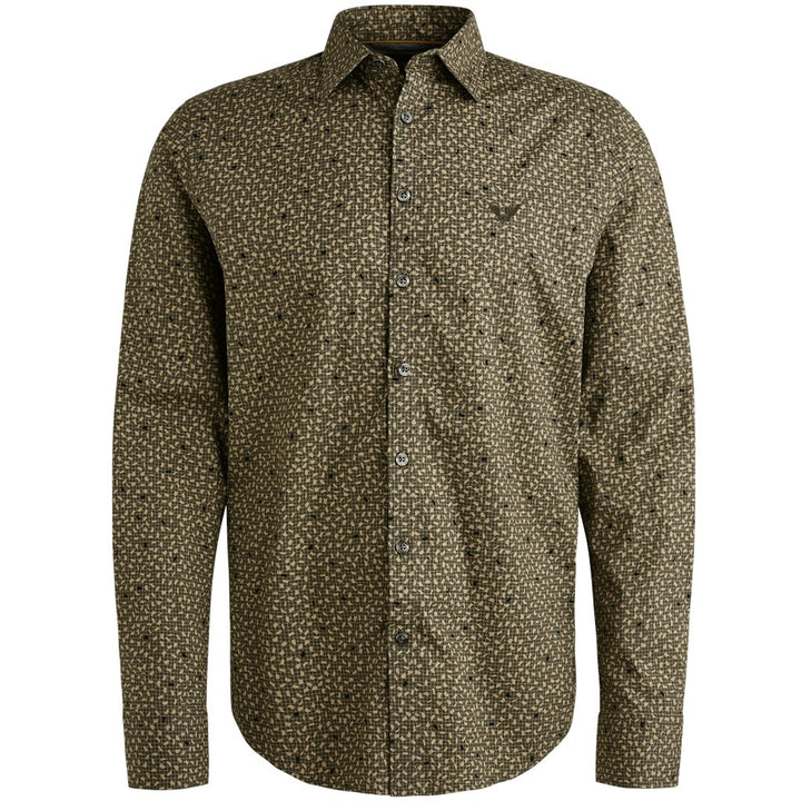 Long Sleeve Shirt Print On Ctn/lyc - Groen Dessin
