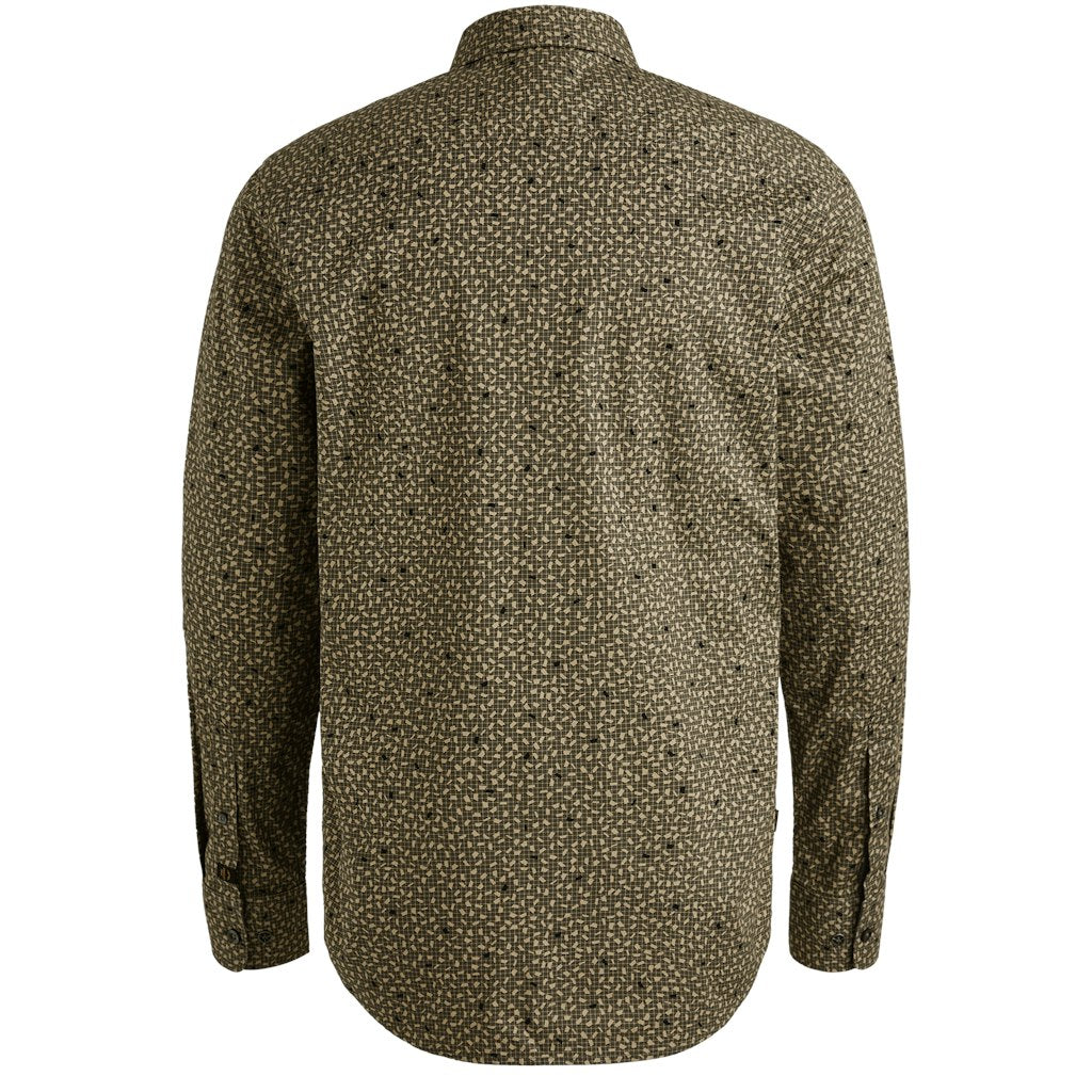 Long Sleeve Shirt Print On Ctn/lyc - Groen Dessin