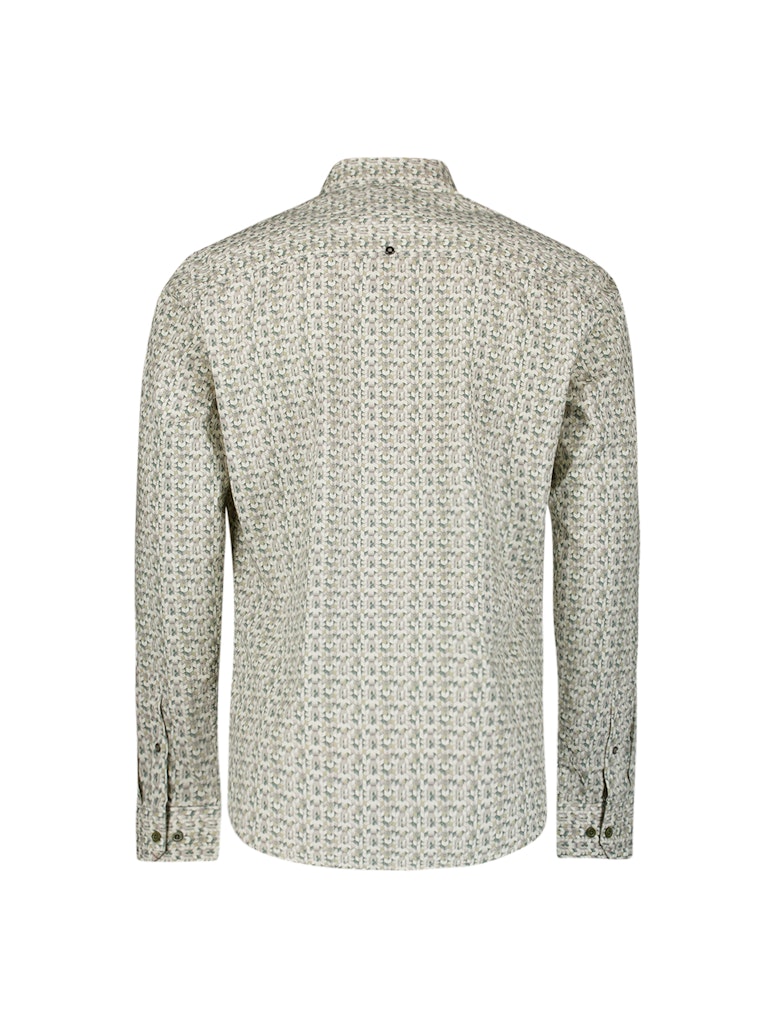 Shirt Stretch Allover Printed - Groen Dessin