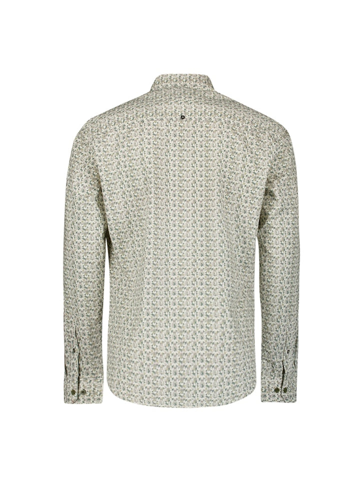 Shirt Stretch Allover Printed - Groen Dessin