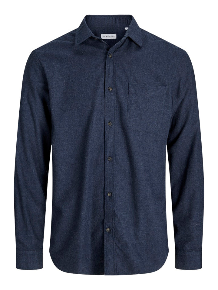 Jjeclassic Melange Shirt L/s Noos - Navy