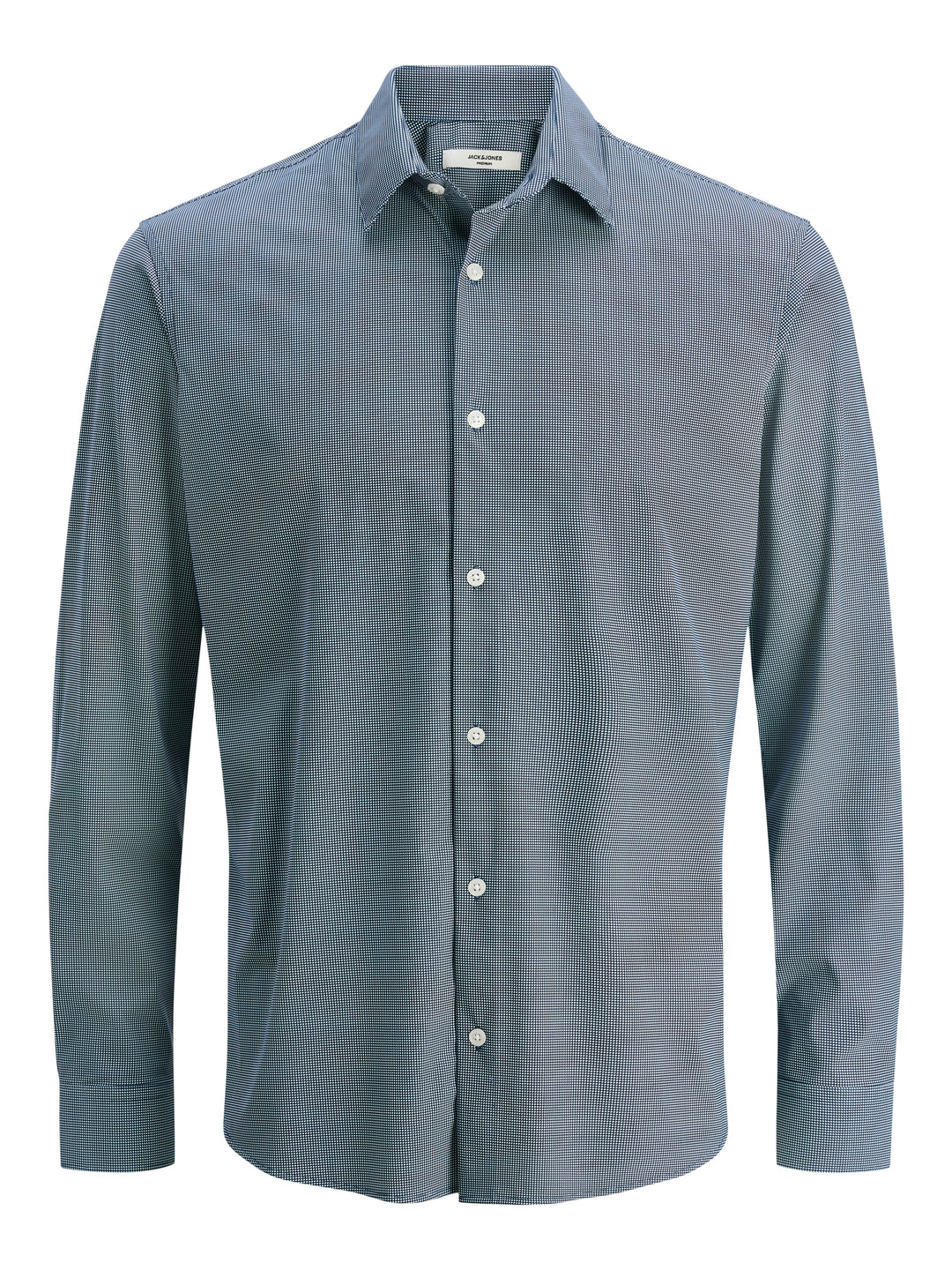 Jprblaactive Stretch L/s Shirt Sn - Blauw Dessin