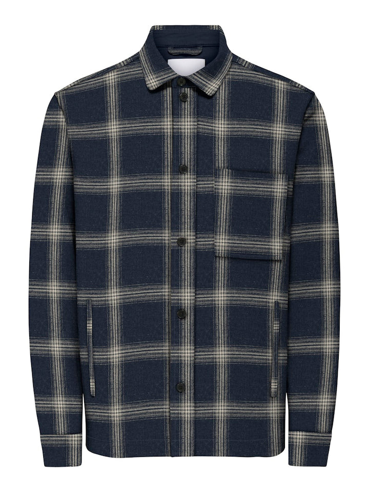 Onsaiden Checked Twill Shirt Frml - Blauw Dessin