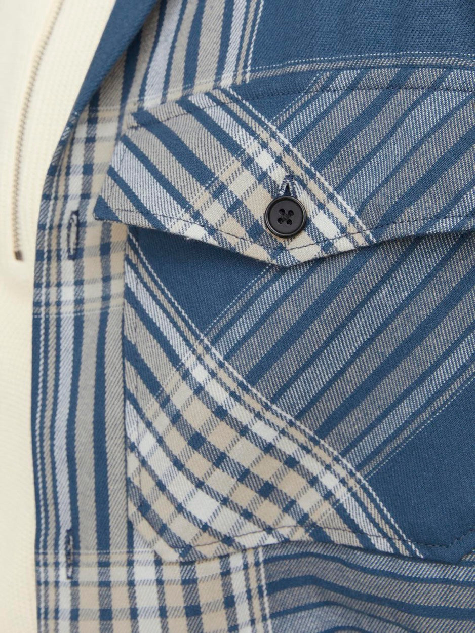 Jprccroy Spring Check Overshirt L/s - Blauw Dessin