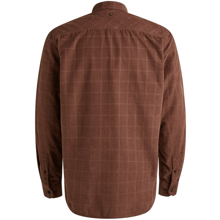 Long Sleeve Shirt Fine Corduroy - Bordeaux