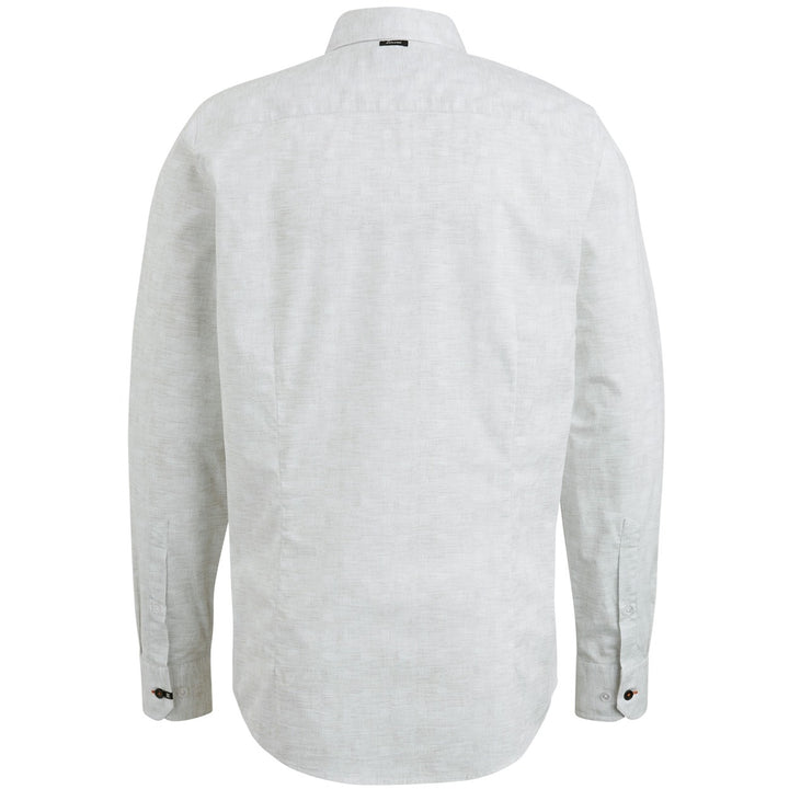 Long Sleeve Shirt Print On Poplin - Lichtgrijs