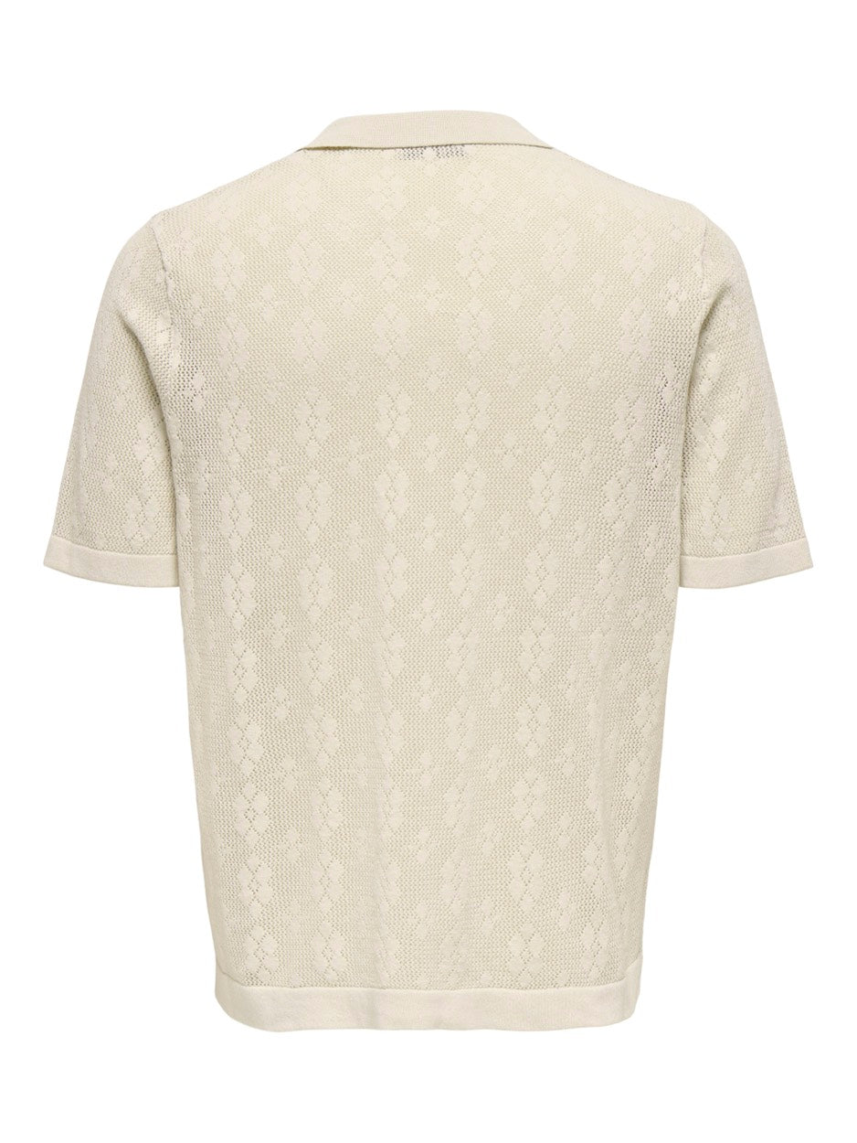 Onsken Life Reg 12 Ss Shirt Knit - Beige