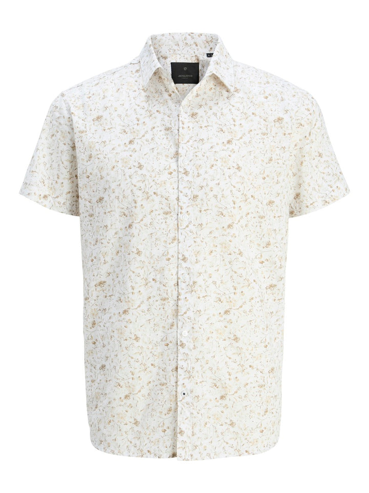 Jprblasummer Print S/s Shirt Sn - Zand Dessin