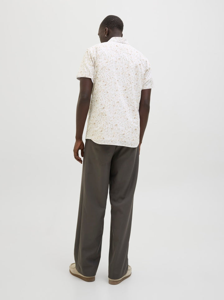 Jprblasummer Print S/s Shirt Sn - Zand Dessin