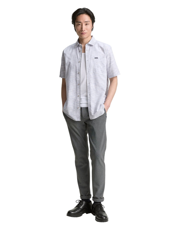 Overhemd S/s - Blauw Dessin