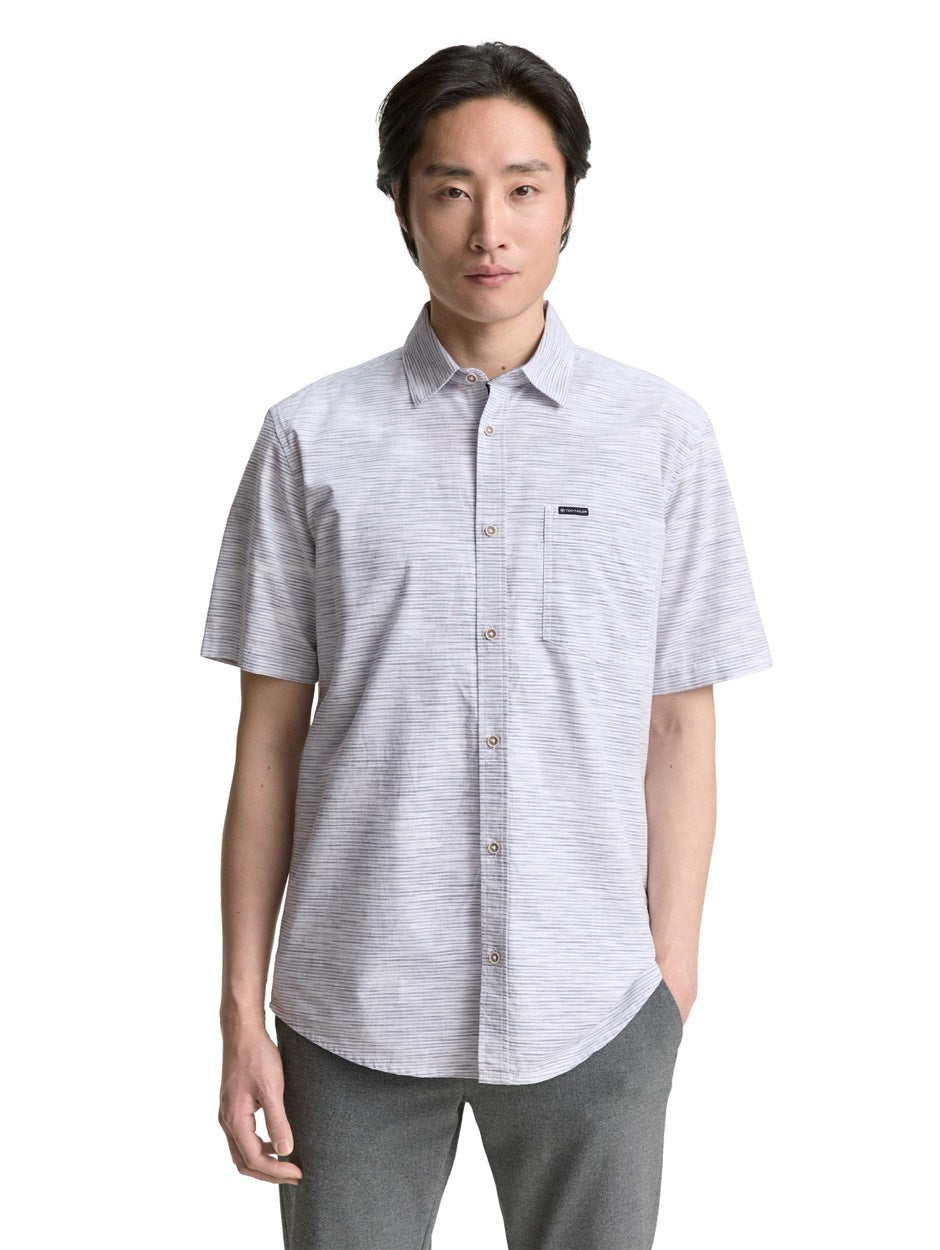 Overhemd S/s - Blauw Dessin