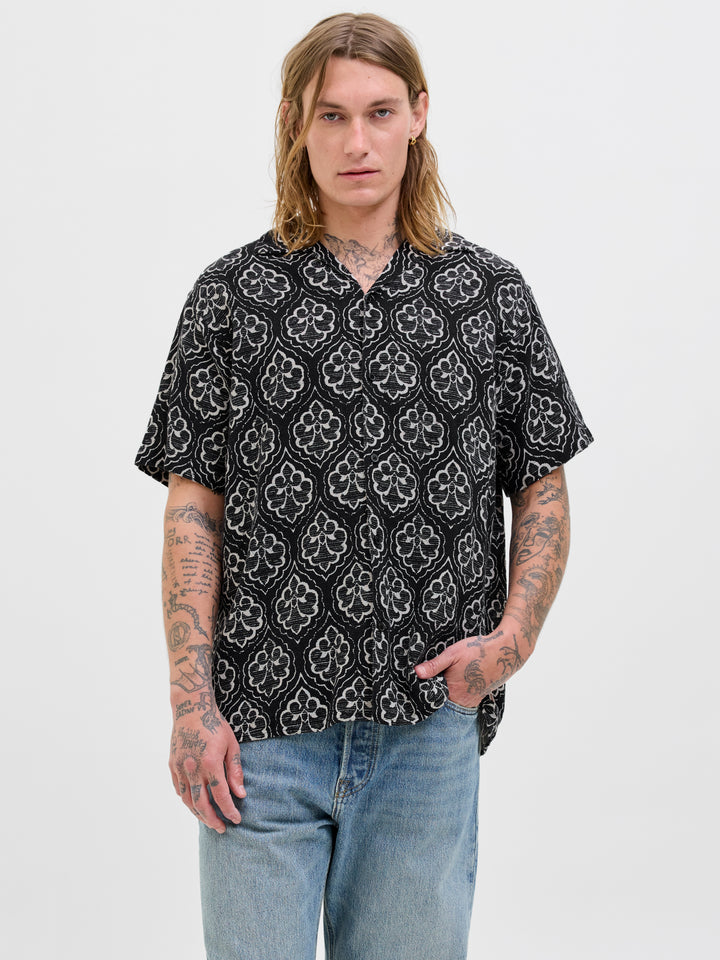 Jorhydra Noto Shirt Ss Ln - Zwart Dessin