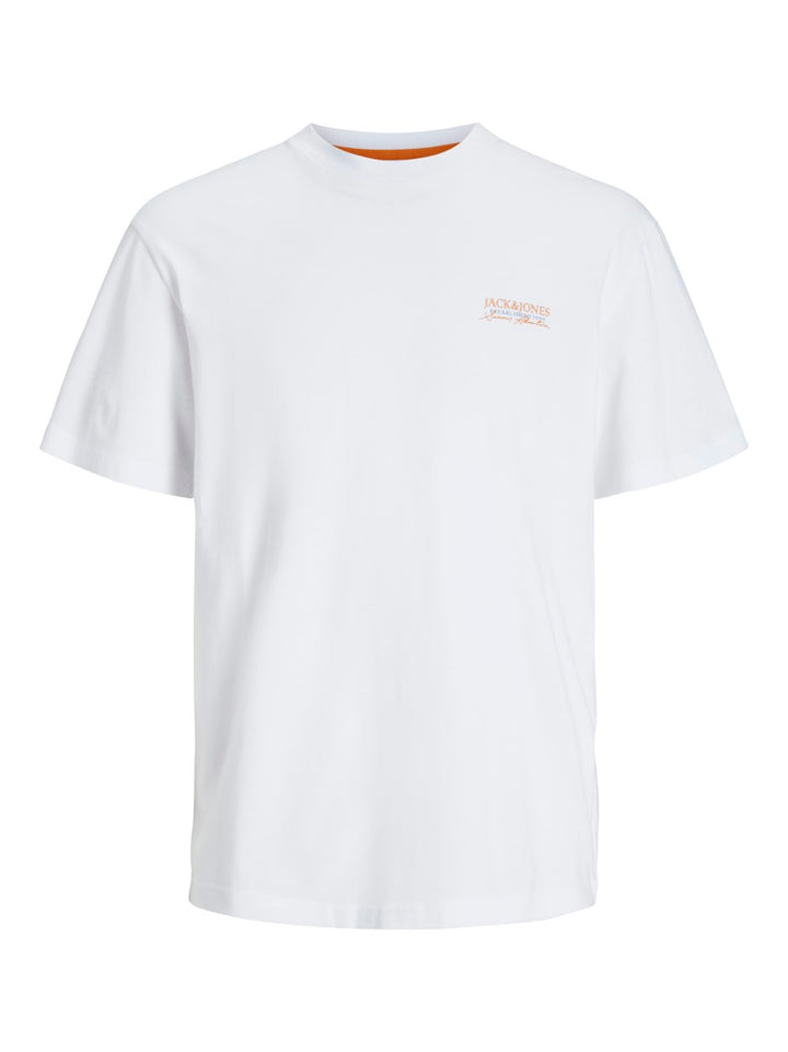 Jjsummer Vibes Tee Ss Crew Neck - Wit