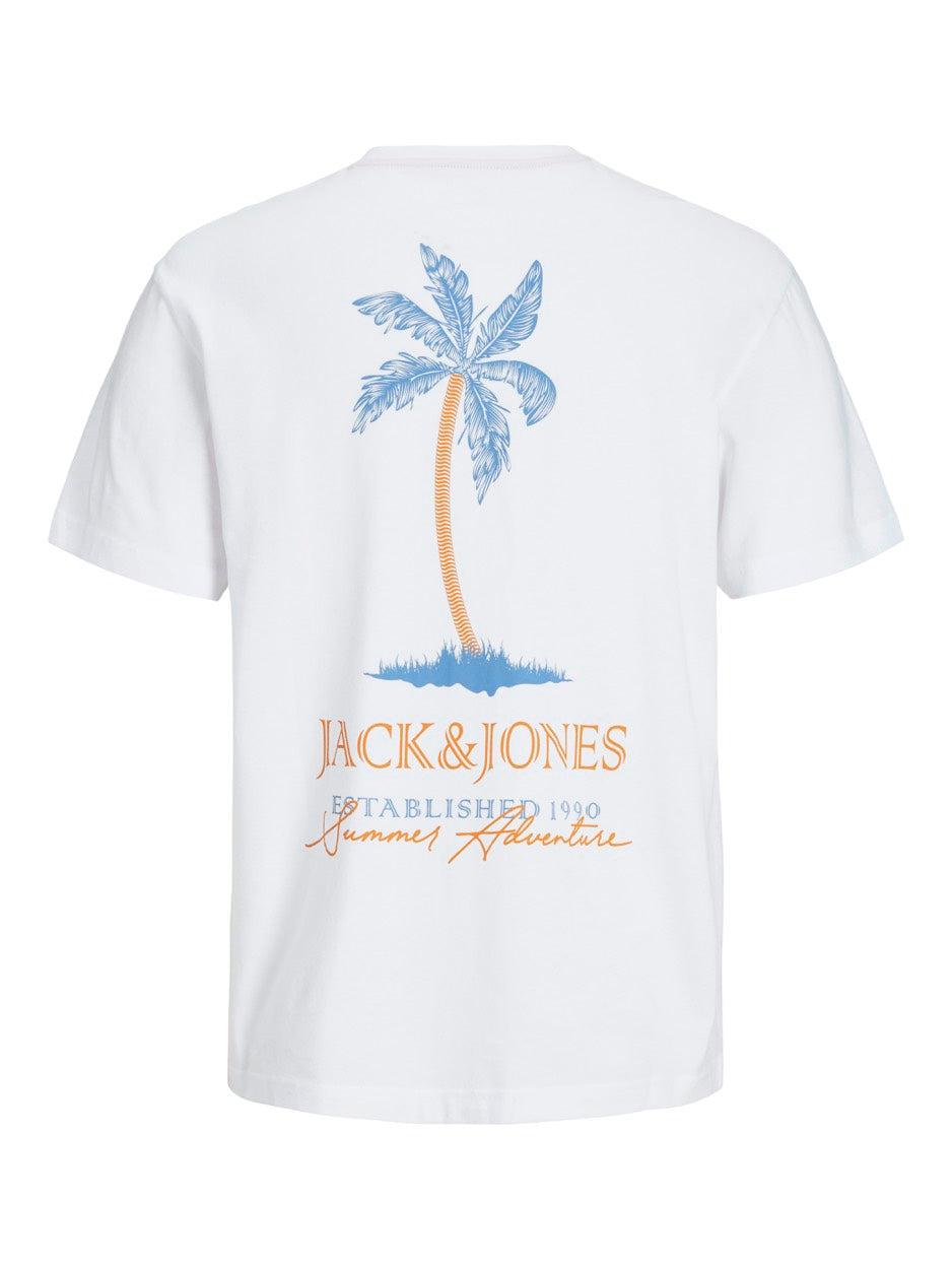 Jjsummer Vibes Tee Ss Crew Neck - Wit
