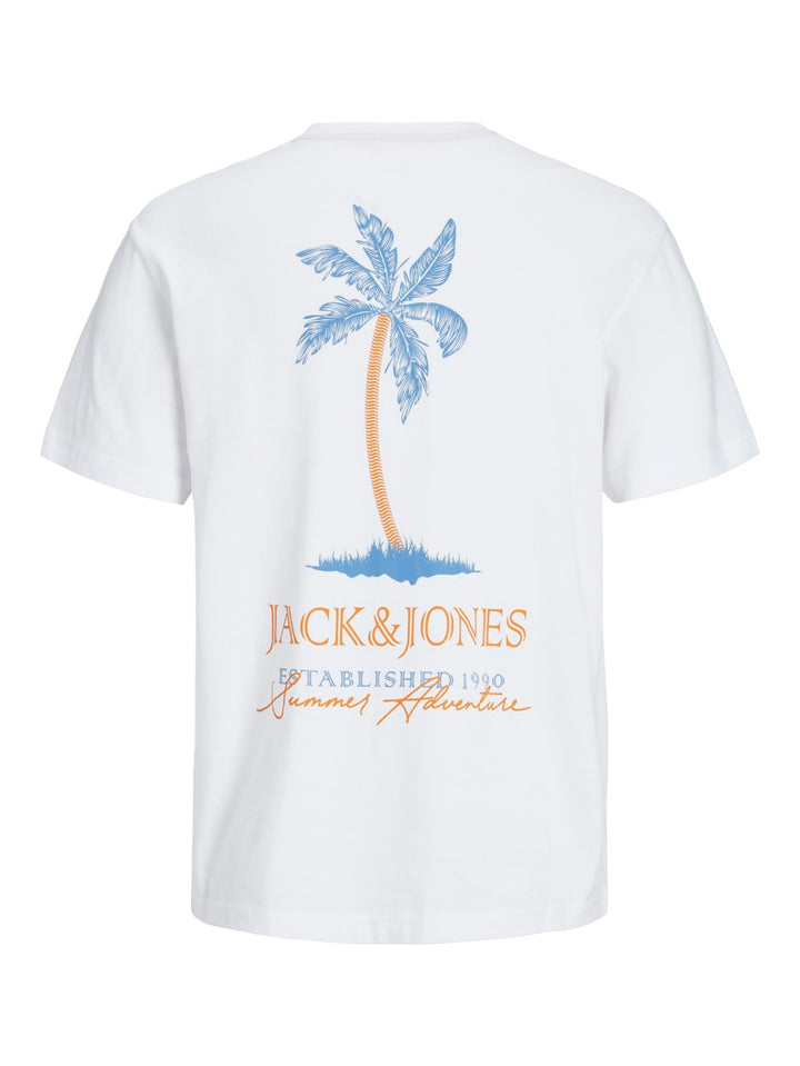 Jjsummer Vibes Tee Ss Crew Neck - Wit