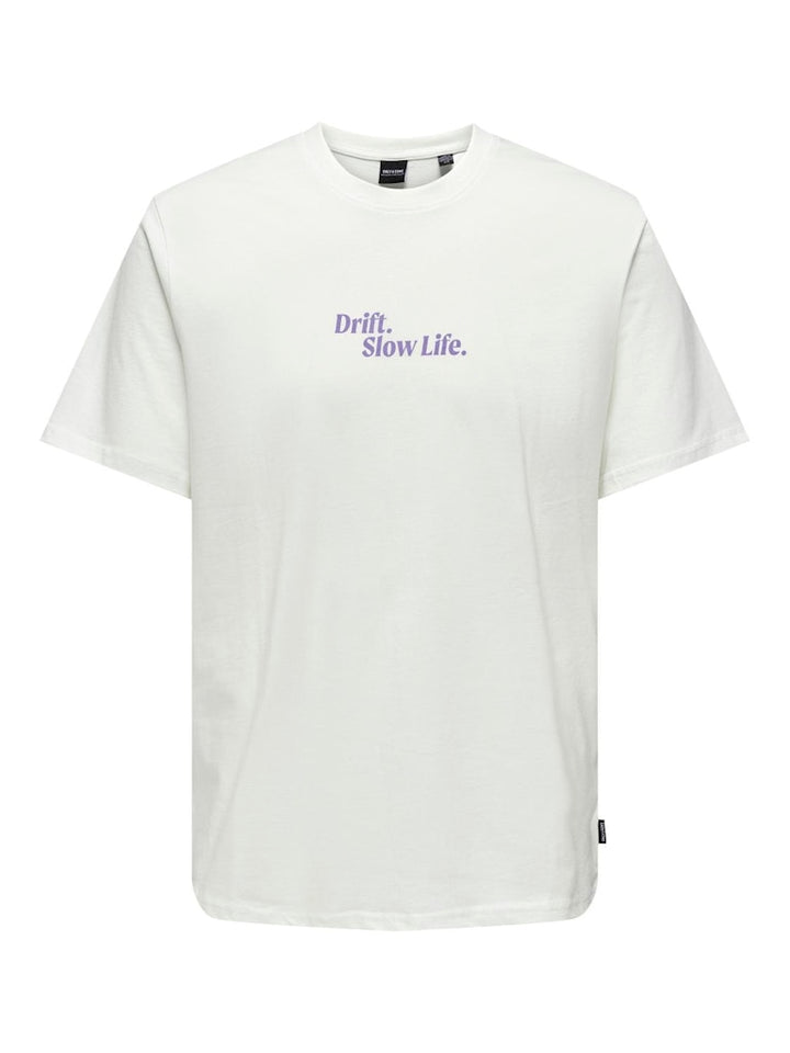Onskye Reg Photo Ss Tee - Off-white
