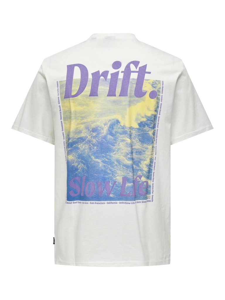 Onskye Reg Photo Ss Tee - Off-white