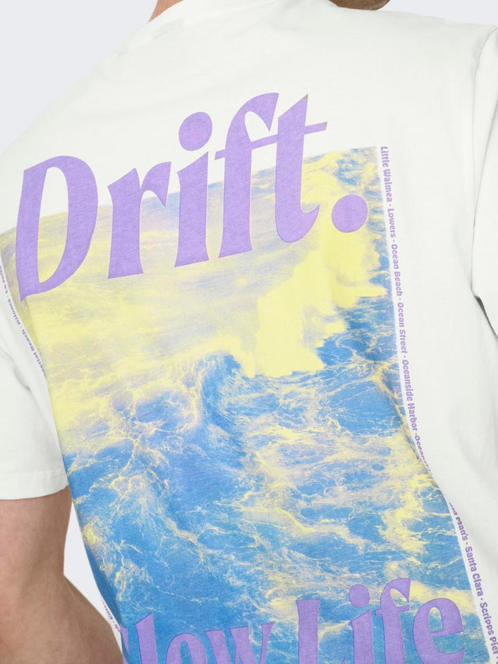 Onskye Reg Photo Ss Tee - Off-white