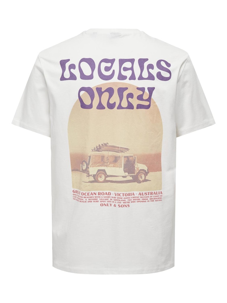 Onskye Reg Photo Ss Tee - Off-white