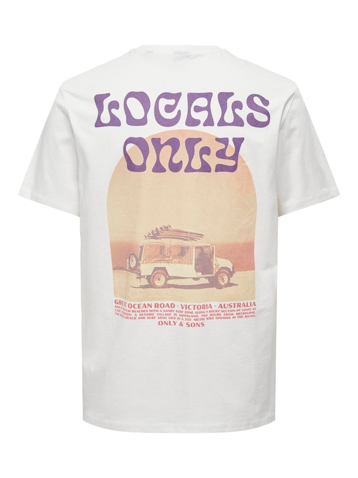 Onskye Reg Photo Ss Tee - Off-white