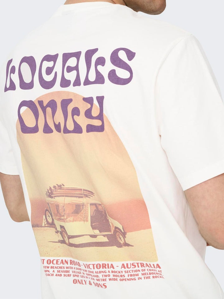 Onskye Reg Photo Ss Tee - Off-white