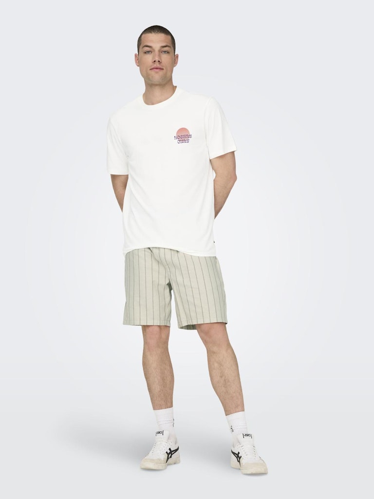 Onskye Reg Photo Ss Tee - Off-white