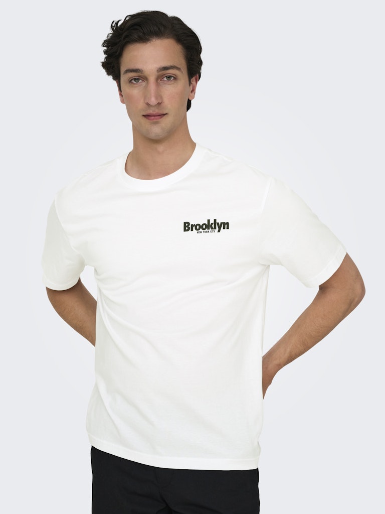 Onskeane Rlx Ss Print Tee Noos - Off-white