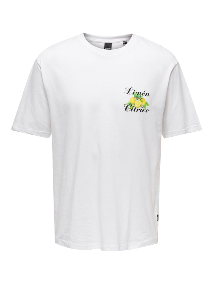 Onskeane Rlx Ss Print Tee Noos - Off-white