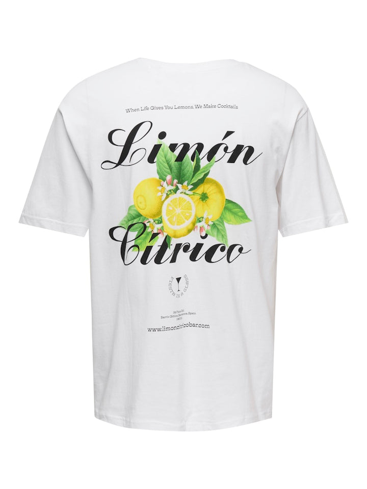 Onskeane Rlx Ss Print Tee Noos - Off-white