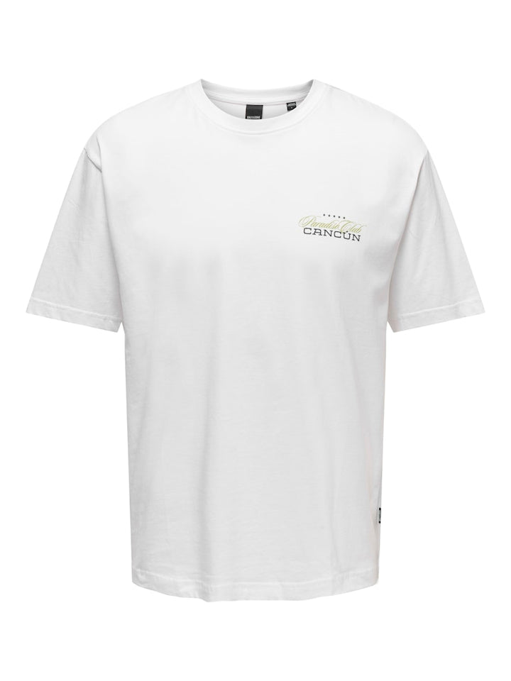 Onskeane Rlx Ss Print Tee Noos - Off-white
