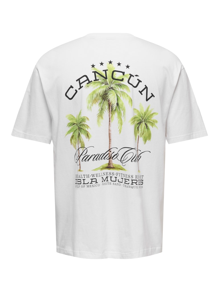 Onskeane Rlx Ss Print Tee Noos - Off-white