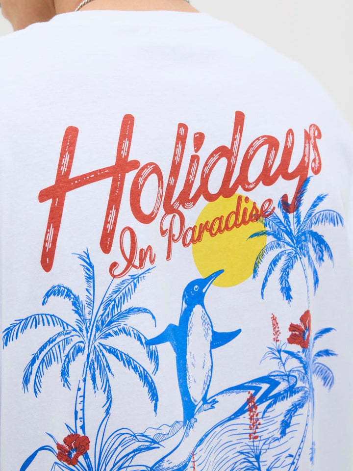 Jorwowie Tee Ss Crew Neck - Off-white