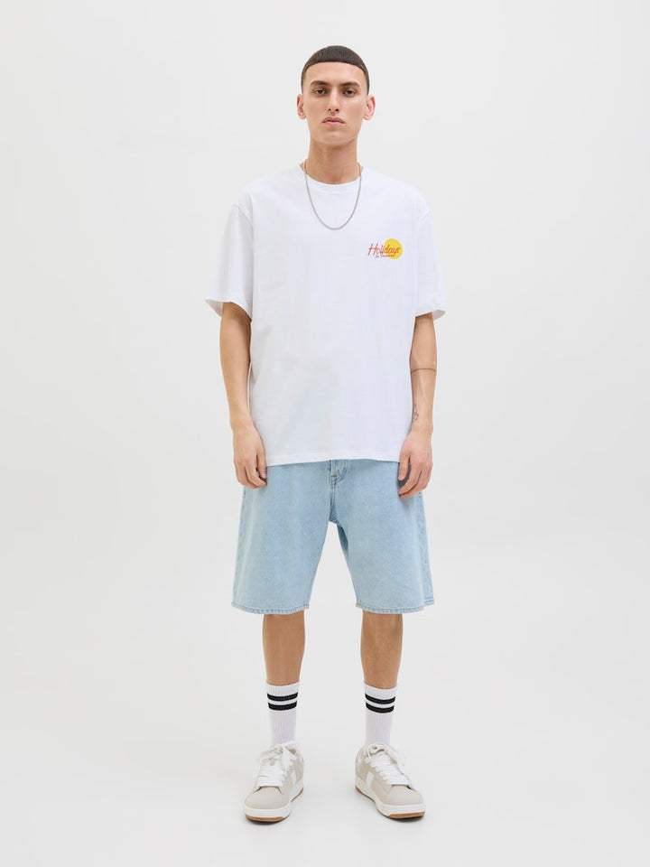Jorwowie Tee Ss Crew Neck - Off-white