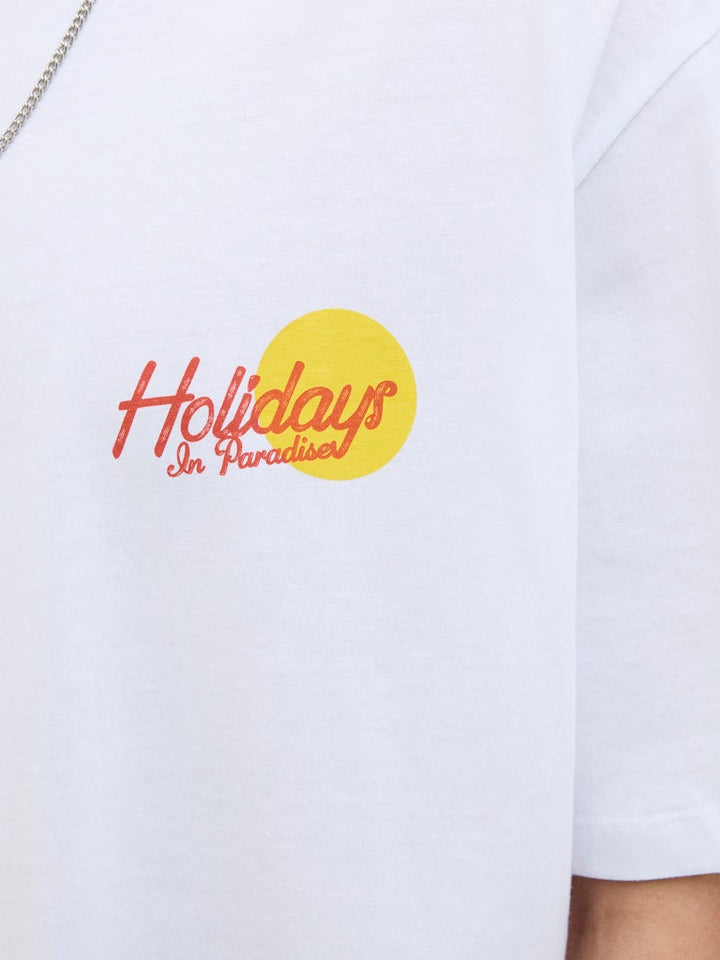 Jorwowie Tee Ss Crew Neck - Off-white