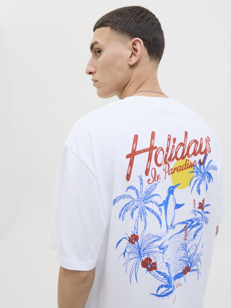 Jorwowie Tee Ss Crew Neck - Off-white