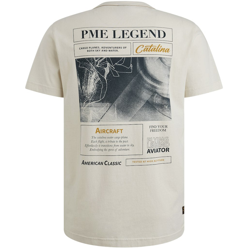 Short Sleeve R-neck Single Jersey - Ecru