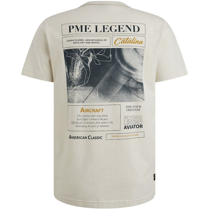 Short Sleeve R-neck Single Jersey - Ecru