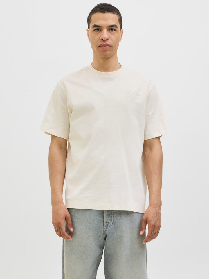 Jjeurban Edge Studio Tee Ss O-neck Noos - Ecru