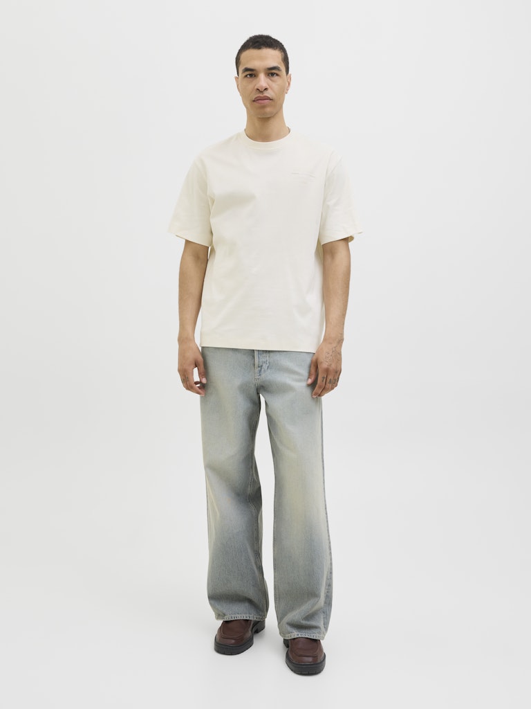 Jjeurban Edge Studio Tee Ss O-neck Noos - Ecru