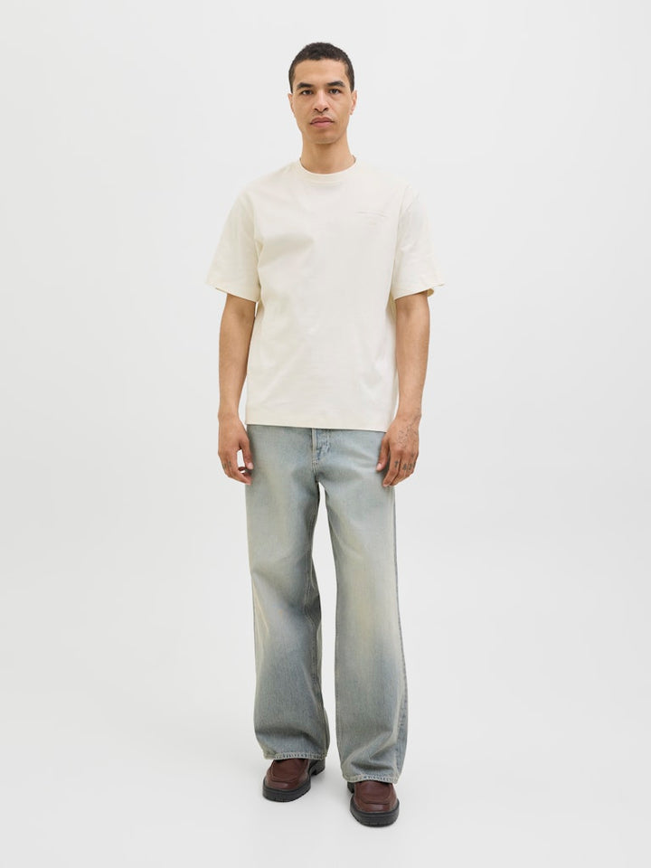 Jjeurban Edge Studio Tee Ss O-neck Noos - Ecru